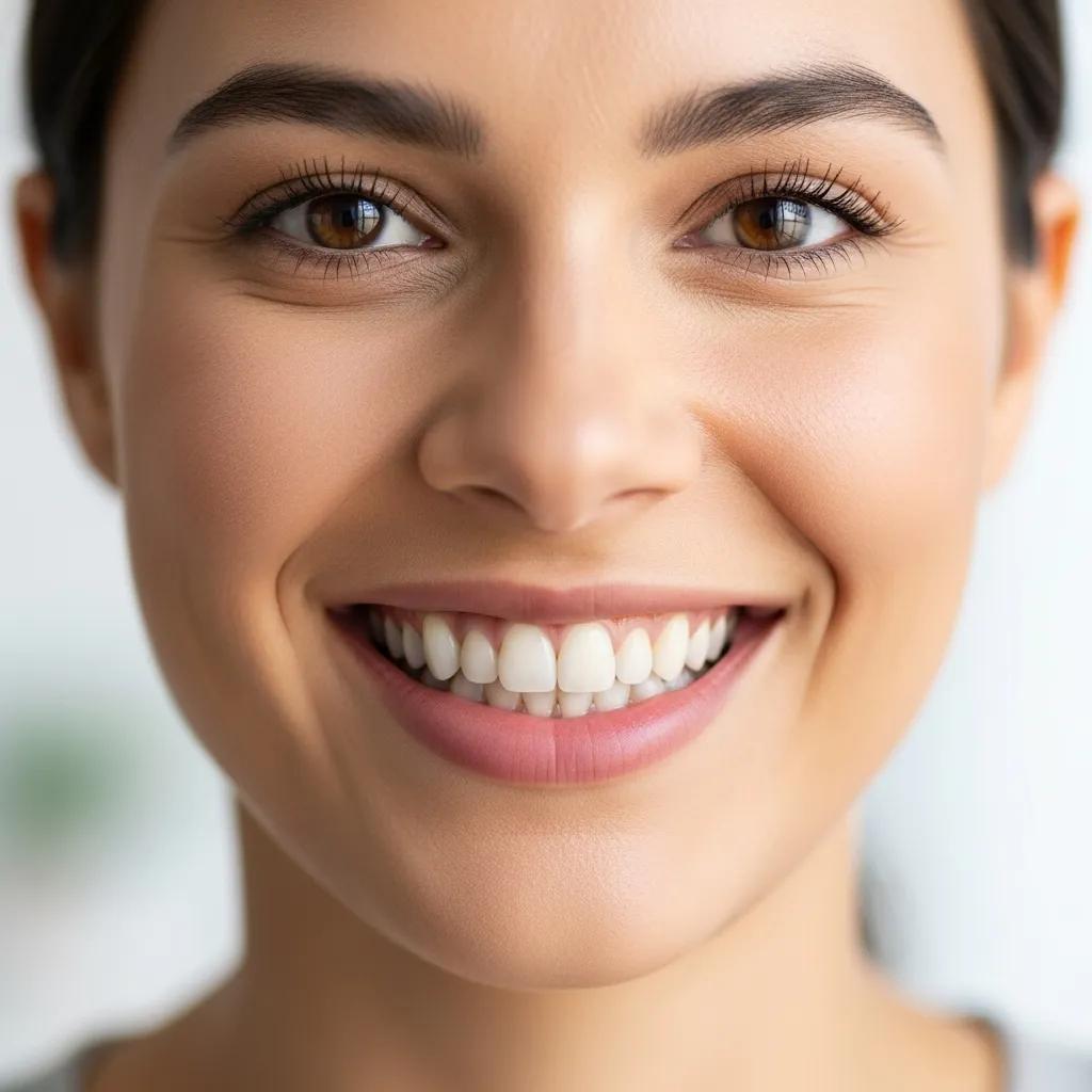 Smiling person with a perfect smile highlighting the benefits of single tooth dental implants